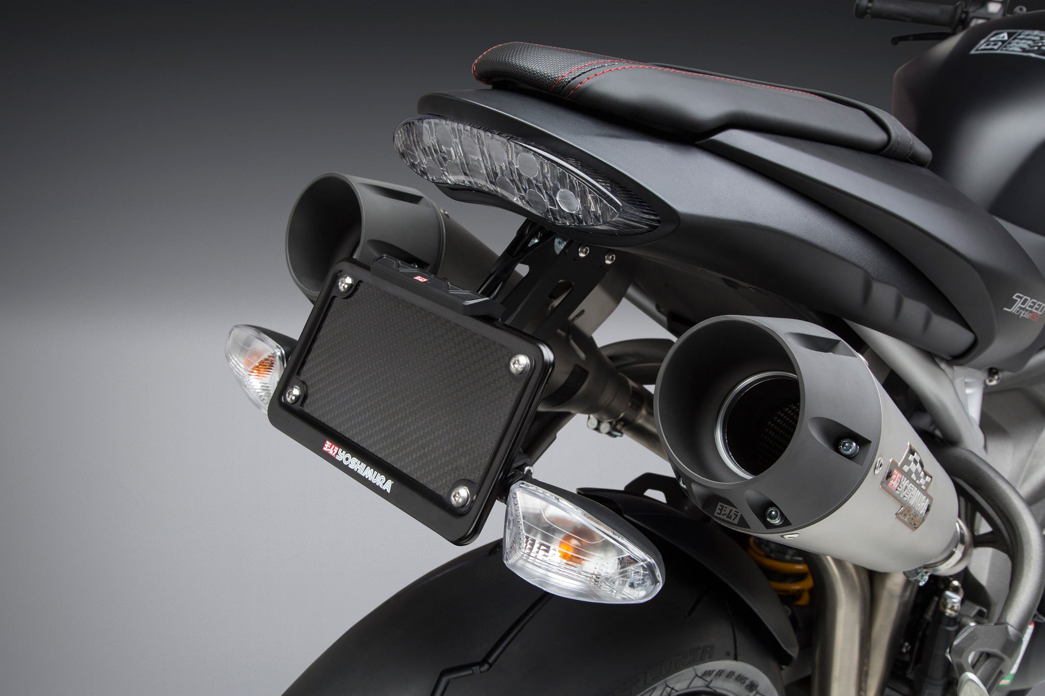 Support de plaque 'fender eliminator' pour moto Triumph Speed
