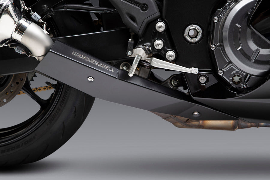 HAYABUSA 2022-24 Race R-77 Dual Stainless Slip-On Exhaust, w/ Carbon Mufflers