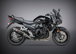 GSF/GSX1250FA 07-16 R-77 Stainless Slip-On Exhaust, w/ Carbon Fiber Muffler