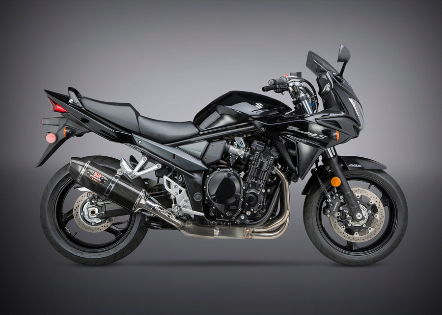 GSF/GSX1250FA 07-16 R-77 Stainless Slip-On Exhaust, w/ Carbon Fiber Muffler