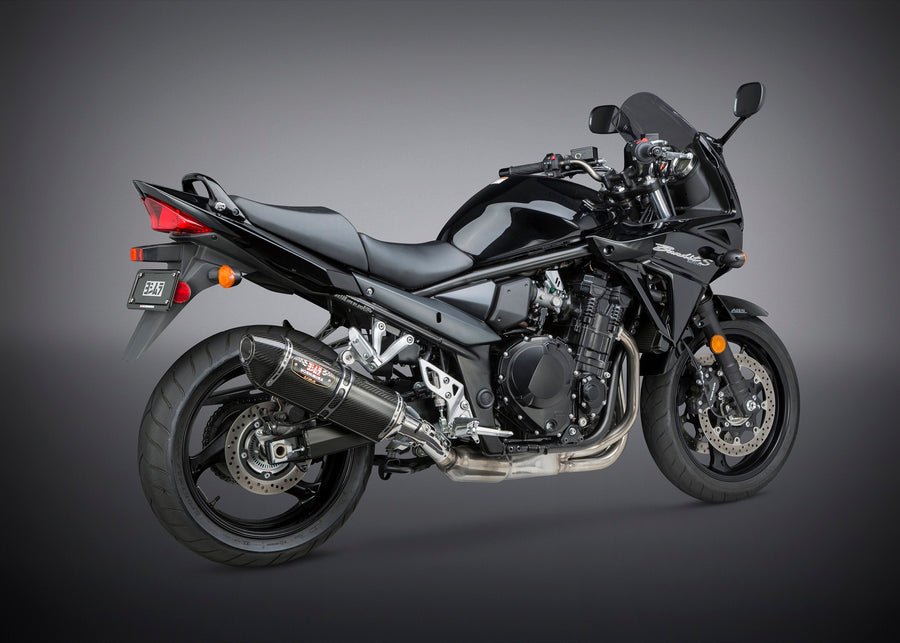 GSF/GSX1250FA 07-16 R-77 Stainless Slip-On Exhaust, w/ Carbon Fiber Muffler
