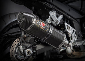 GSF/GSX1250FA 07-16 R-77 Stainless Slip-On Exhaust, w/ Carbon Fiber Muffler