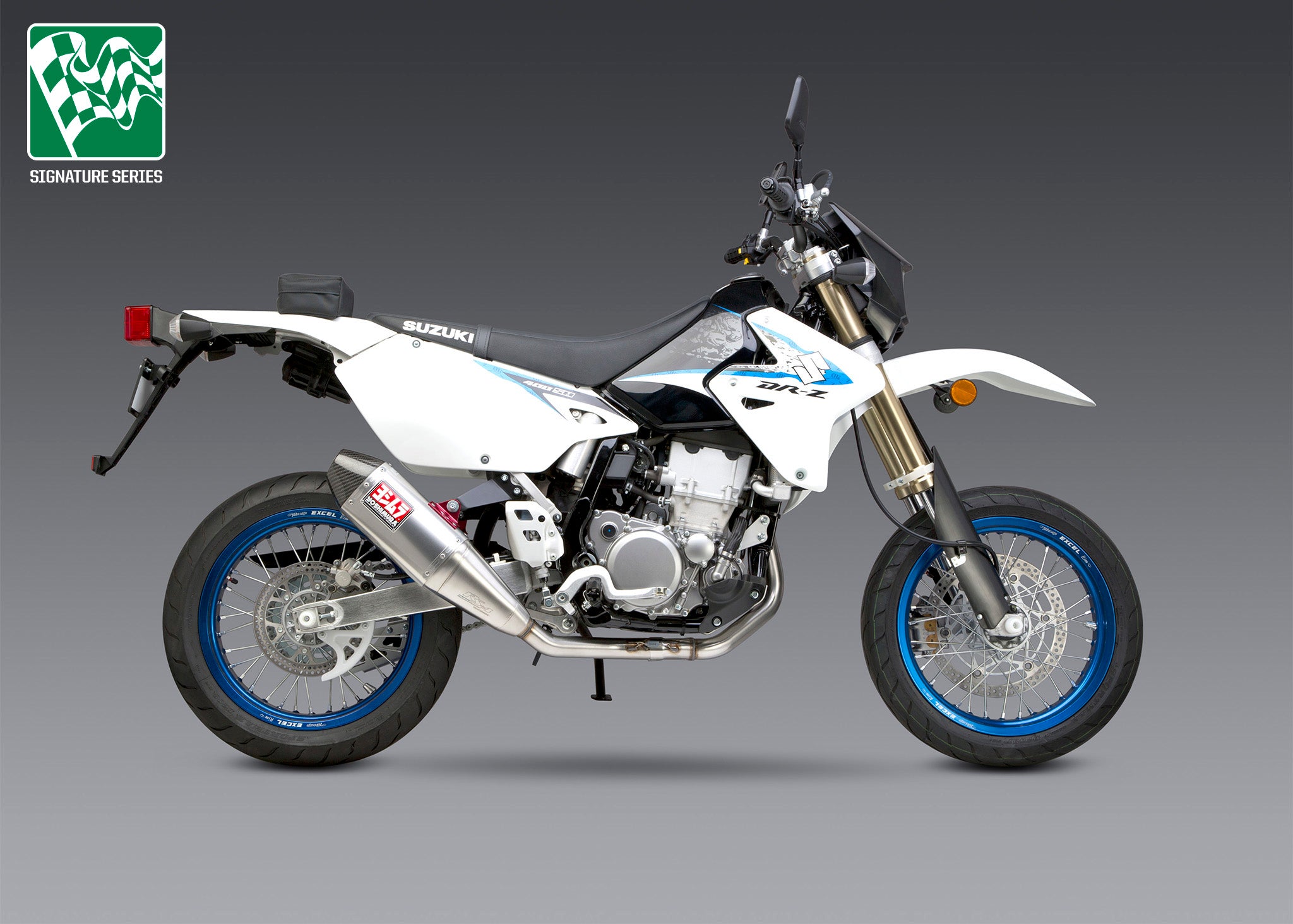 Drz400sm dual sale exhaust