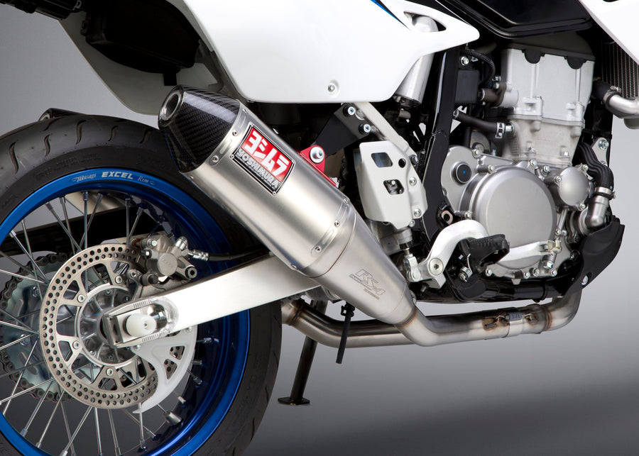 DR-Z400S/SM 00-24 RS-4 Dual Stainless Full Exhaust, w/ Aluminum Mufflers