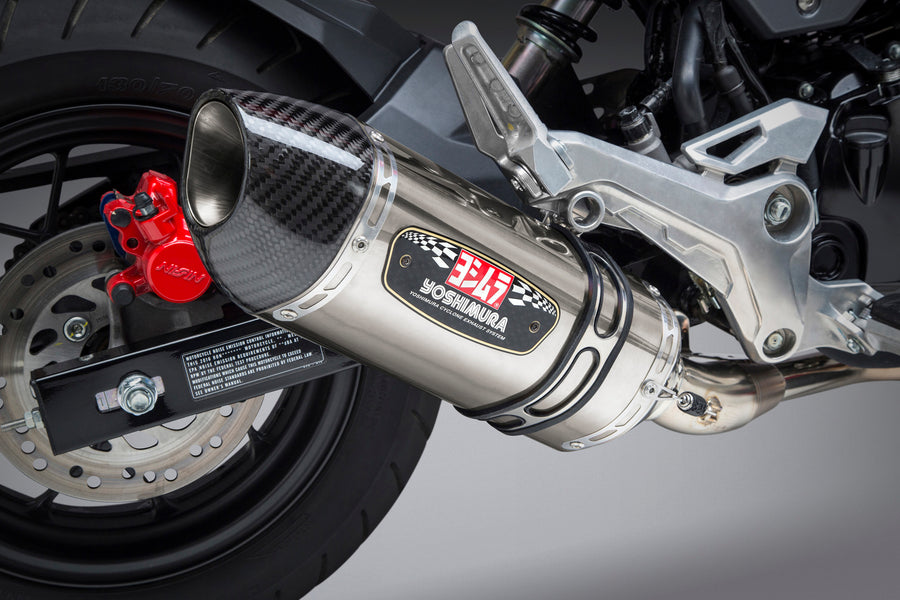 U.S. SPEC GROM 14-20 RACE R-77 STAINLESS FULL EXHAUST, W/ STAINLESS MUFFLER