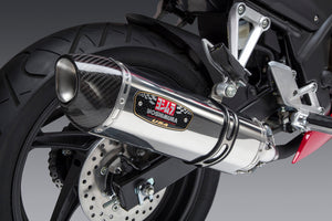 CBR300R 15-22/CB300F 15-16 Race R-77 Stainless Slip-On Exhaust, w/ Stainless Muffler