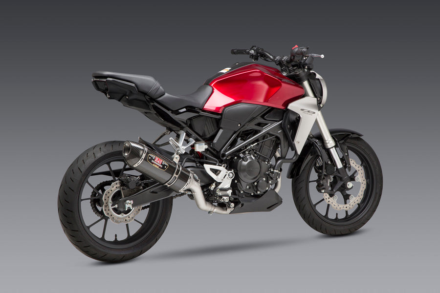 CB300R 19-21 Race R-77 Stainless Full Exhaust, w/ Carbon Fiber Muffler