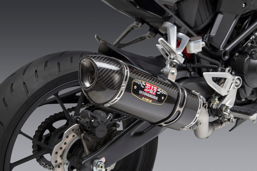 CB300R 19-21 Race R-77 Stainless Full Exhaust, w/ Carbon Fiber Muffler