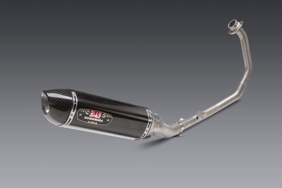 CB300R 19-21 Race R-77 Stainless Full Exhaust, w/ Carbon Fiber Muffler