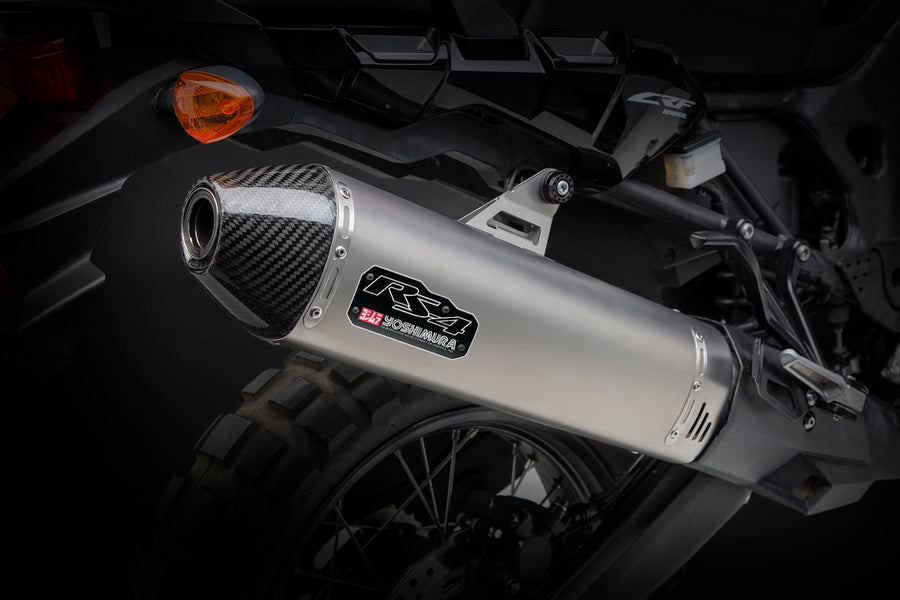 Africa Twin 16-19 RS-4 Stainless Slip-On Exhaust, w/ Stainless Muffler