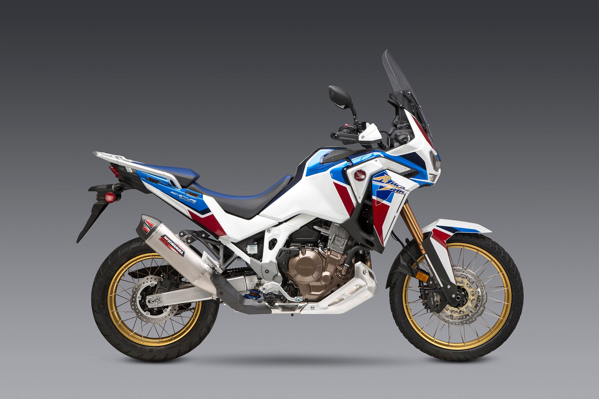 Yoshimura Africa Twin 20 23 RS 12 Slip On Exhaust with Stainless