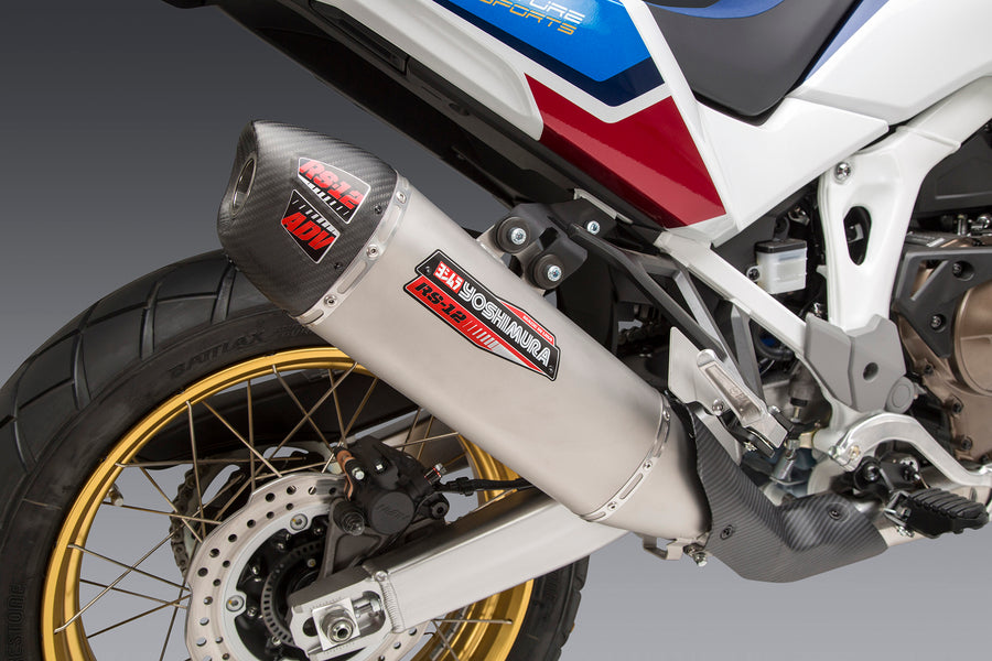Africa Twin 20-25 RS-12 Stainless Slip-On Exhaust, w/ Stainless Muffler