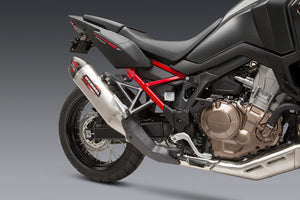 Africa Twin 20-25 RS-12 Stainless Slip-On Exhaust, w/ Stainless Muffler