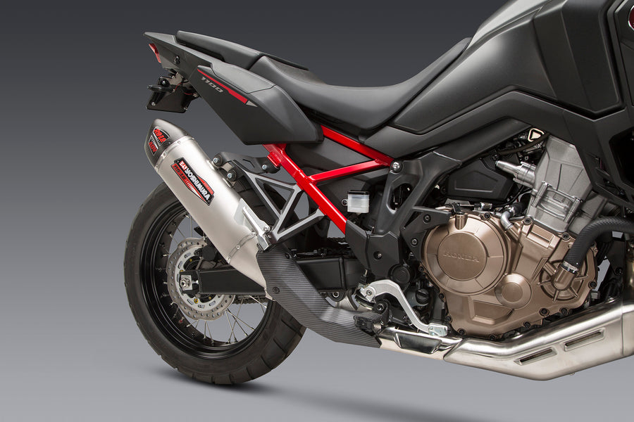 Africa Twin 20-25 RS-12 Stainless Slip-On Exhaust, w/ Stainless Muffler