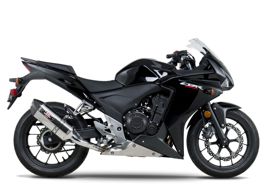 CBR500R/CB500F 13-15 R-77 Stainless Slip-On Exhaust, w/ Stainless Muffler