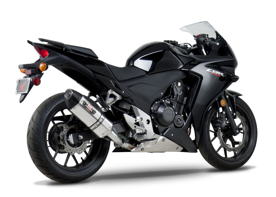 CBR500R/CB500F 13-15 R-77 Stainless Slip-On Exhaust, w/ Stainless Muffler