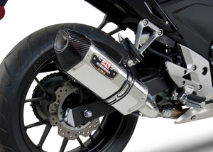 CBR500R/CB500F 13-15 R-77 Stainless Slip-On Exhaust, w/ Stainless Muffler