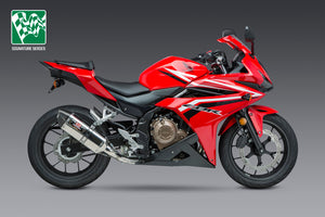 CBR500R 16-18/CB500F 16-18 R-77 Stainless Slip-On Exhaust, w/ Stainless Muffler