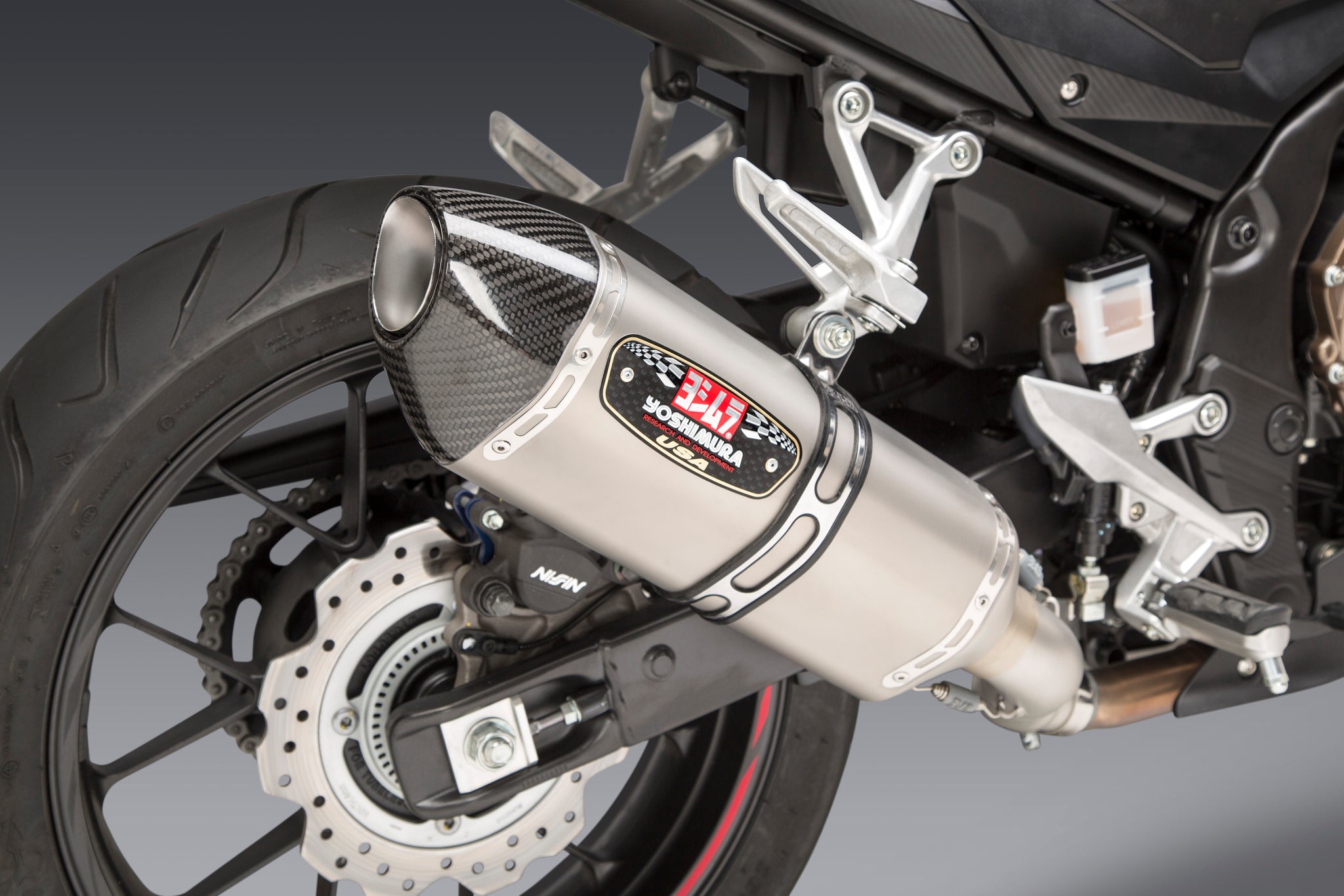 Yoshimura CBR500R 16-25 R-77 Stainless Slip-On Exhaust w