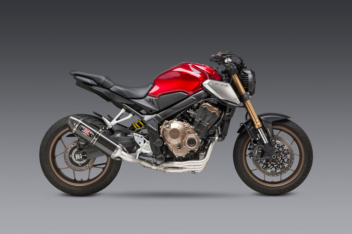 CBR650F 14-18/CB650F 18/CBR650R 19-23 Race R-77 Stainless Full Exhaust, w/ Carbon Fiber Muffler