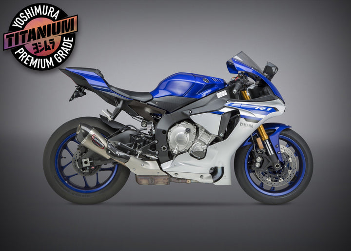 YZF-R1/M/S 15-23 ALPHA T Slip-On Titanium Exhaust, w/ Titanium Muffler