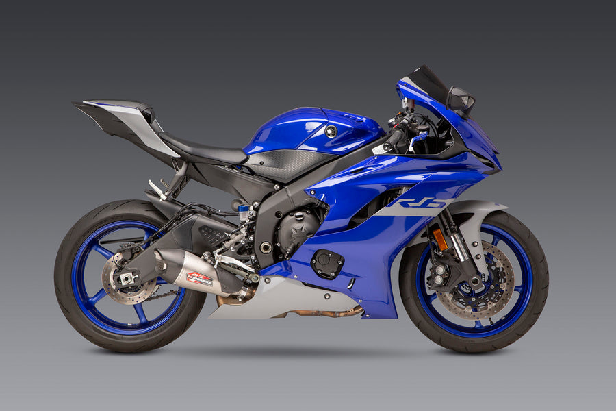 YZF-R6V 06-20 AT2 Stainless Slip-On Exhaust, w/ Stainless Muffler