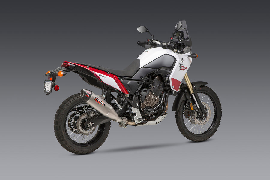 TENERE 700 21-25 RS-12 Stainless Slip-On Exhaust, w/ Stainless Muffler