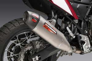 TENERE 700 21-24 RS-12 Stainless Slip-On Exhaust, w/ Stainless Muffler