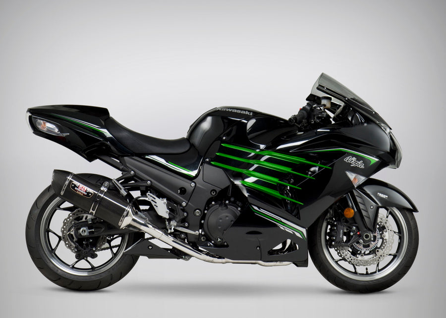 ZX-14R/ABS 12-23 Race R-77 Stainless Full Exhaust, w/ Carbon Fiber Muffler