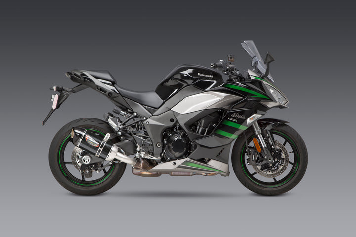 NINJA 1000SX 20-24 ALPHA Stainless Slip-On Exhaust, w/ Carbon Fiber Muffler