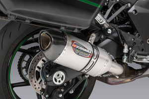 NINJA 1000SX 20-24 ALPHA Stainless Slip-On Exhaust, w/ Stainless Muffler