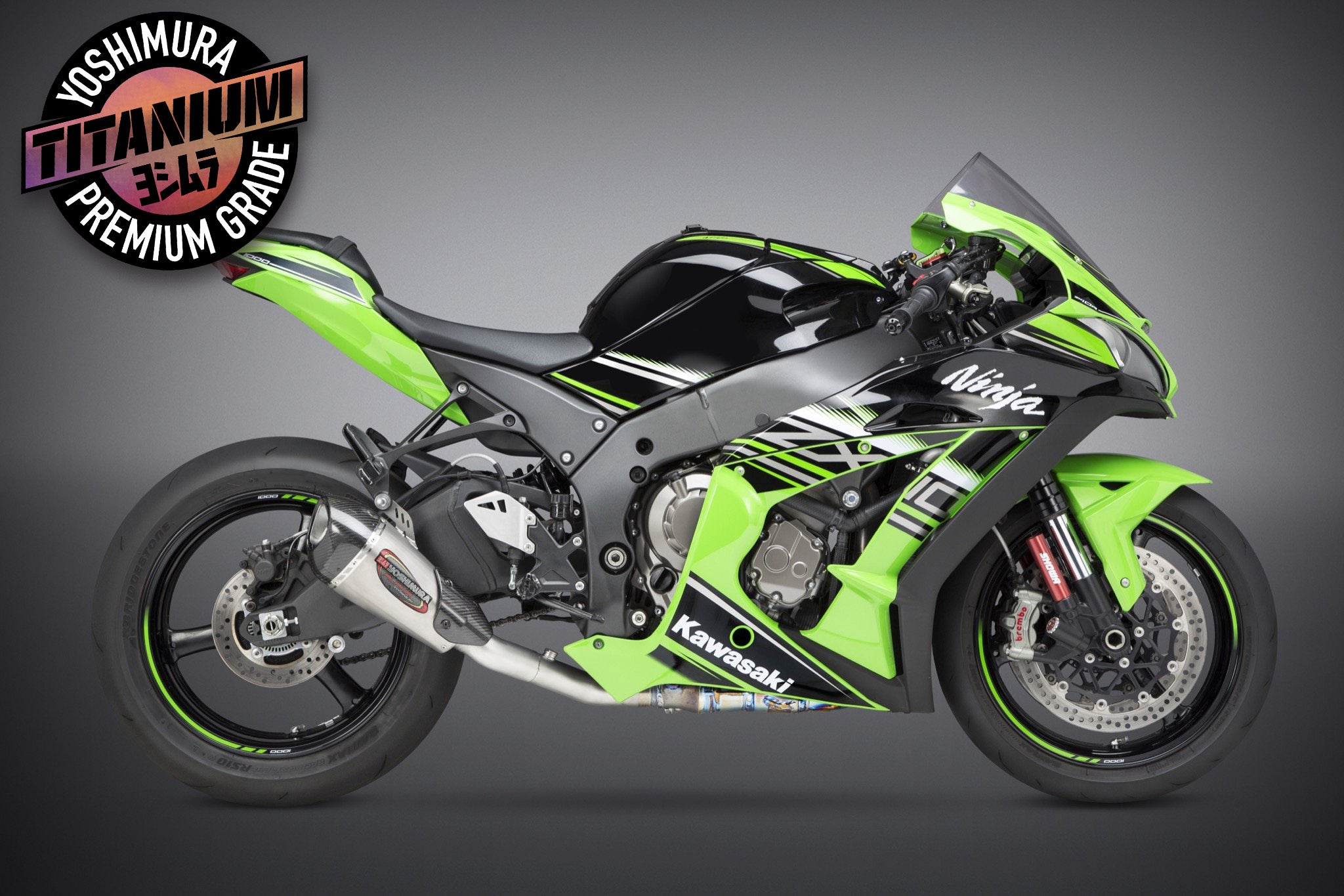 Yoshimura ZX-10R/RR 2016-20 ALPHA T 3/4 Titanium Exhaust Titanium