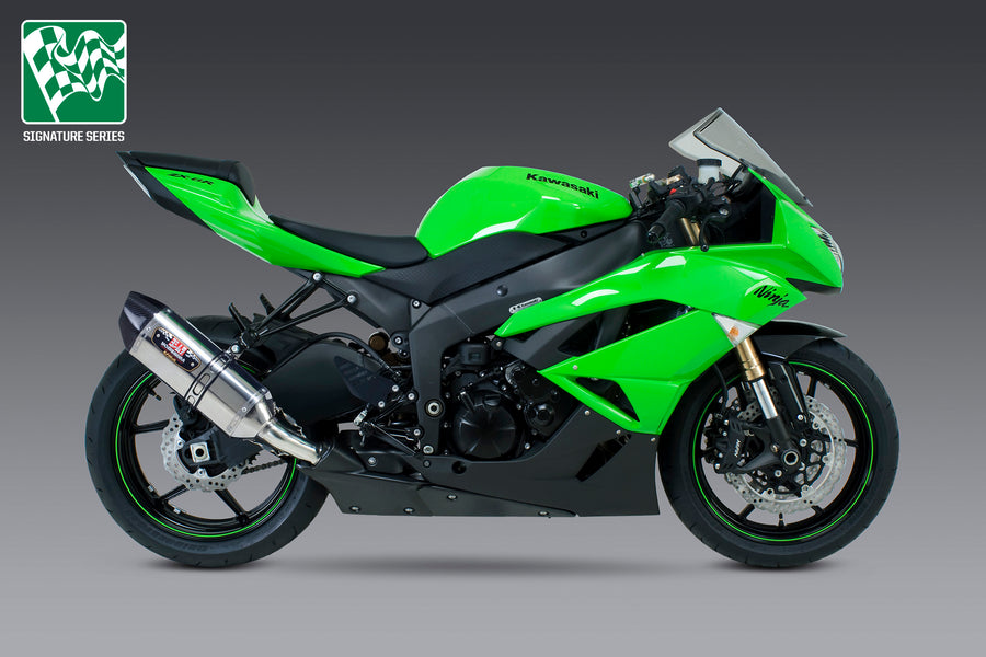 ZX-6R 09-11 R-77 Stainless Slip-On Exhaust, w/ Stainless Muffler
