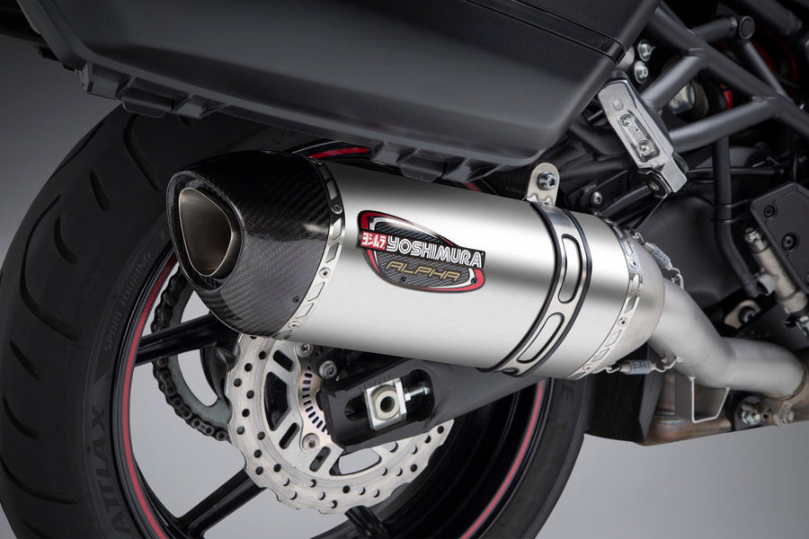 VERSYS 1000 15-18 ALPHA Stainless Slip-On Exhaust, w/ Stainless Muffler