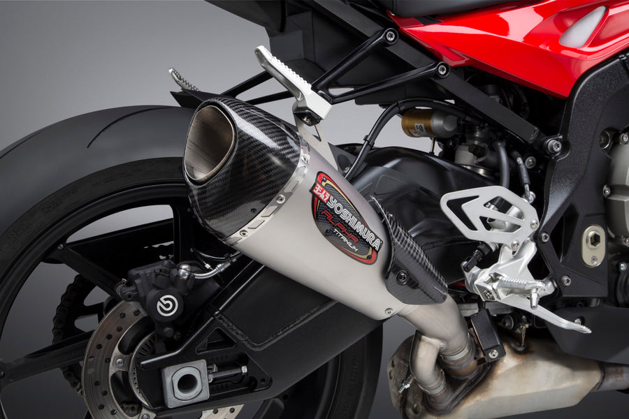 S1000RR 17-19 ALPHA T Slip-On Titanium Exhaust, w/ Titanium Muffler