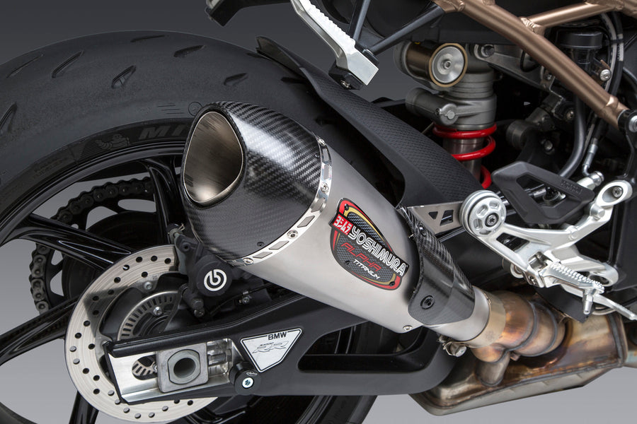 S1000RR 20-21 Street ALPHA T Slip-On Titanium Exhaust, w/ Titanium Muffler