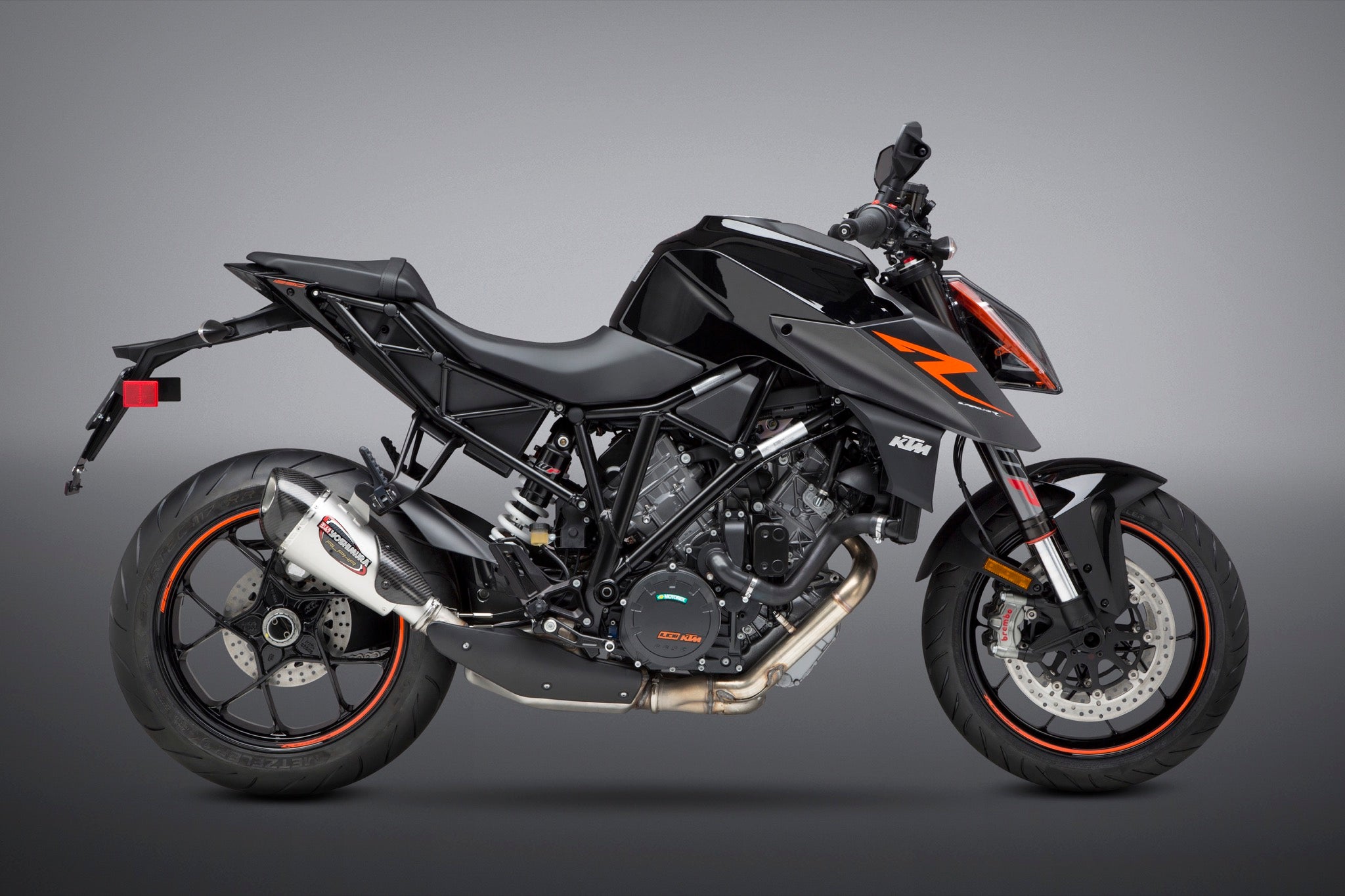 Yoshimura 1290 SUPER DUKE R 2014 19 Alpha T Slip On Exhaust Stainless Muffler Yoshimura R D of America Inc