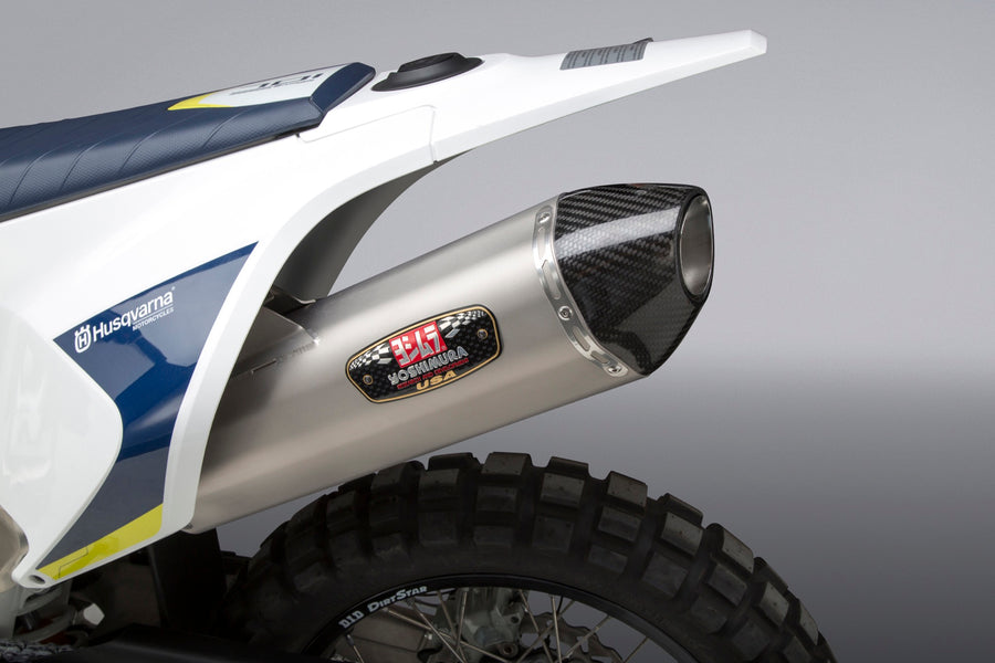 HUSQ 701/KTM 690 R Race R-77 Stainless Slip-On Exhaust, w/ Stainless Muffler