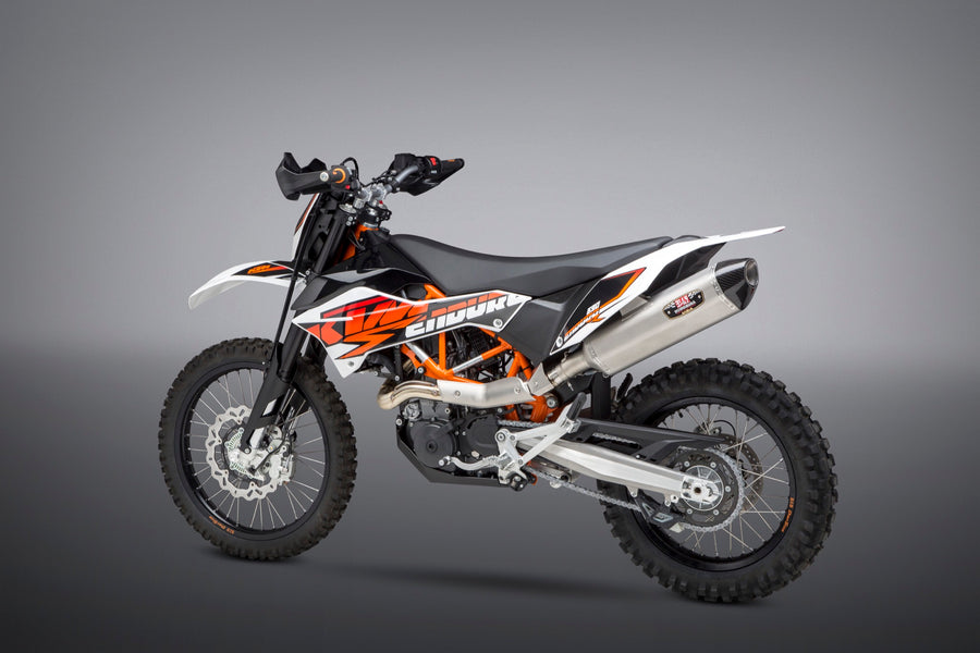HUSQ 701/KTM 690 R Race R-77 Stainless Slip-On Exhaust, w/ Stainless Muffler