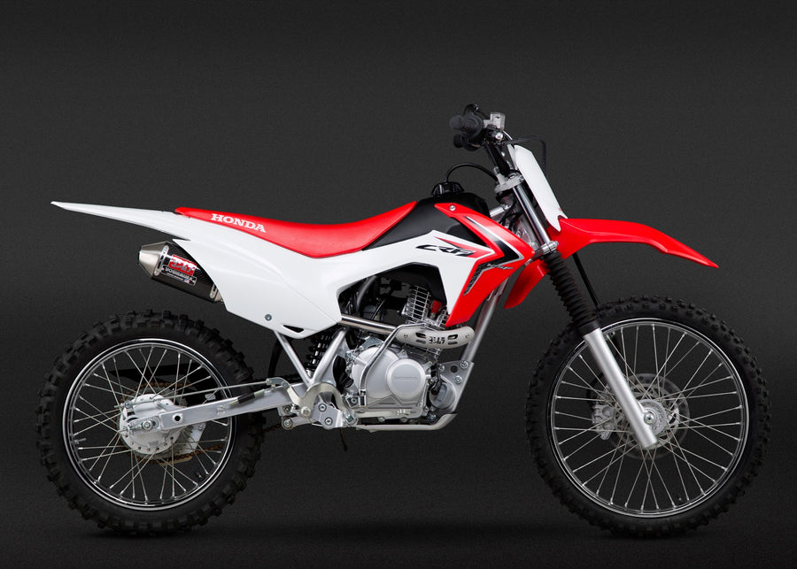 CRF125F 14-18 RS-2 Stainless Full Exhaust, w/ Carbon Fiber Muffler