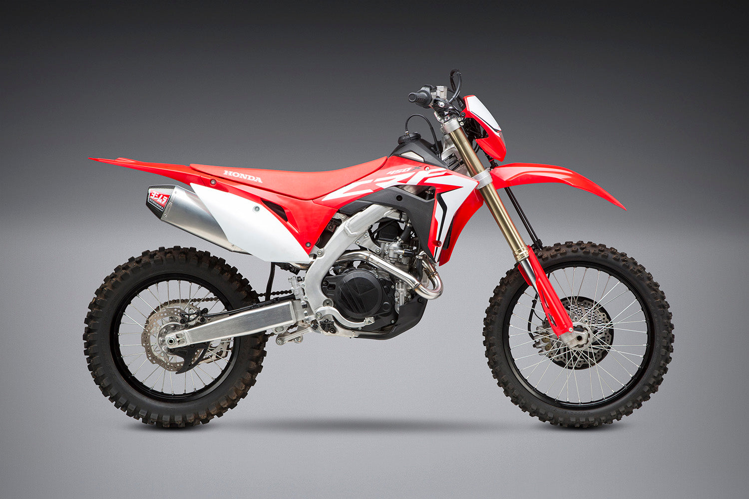 CRF450X 19 24 RS 4 Stainless Full Exhaust w Aluminum Muffler