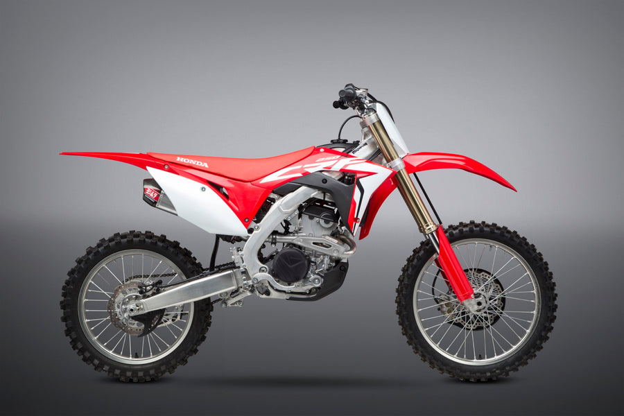 CRF250R 18-19/RX RS-9T Stainless Slip-On Exhaust, w/ Dual Stainless Mufflers