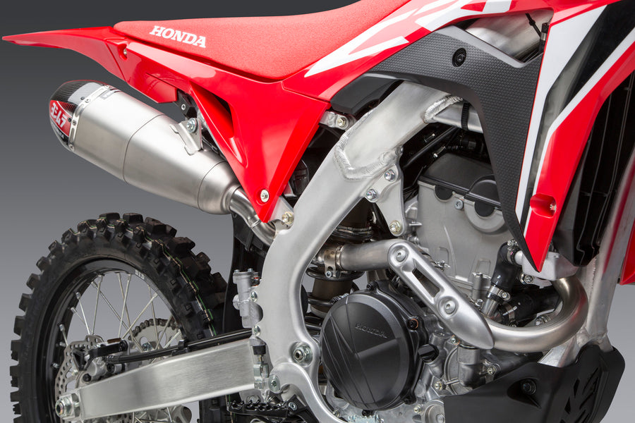 CRF250R 20-21 / RX RS-9T Stainless Slip-On Exhaust, w/ Dual Stainless Mufflers