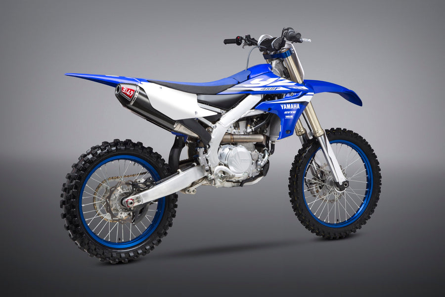 YZ450F 18-19 / WR450F 19-20 / YZ450FX 19 RS-4 Titanium Full Exhaust, w/ Carbon Fiber Muffler