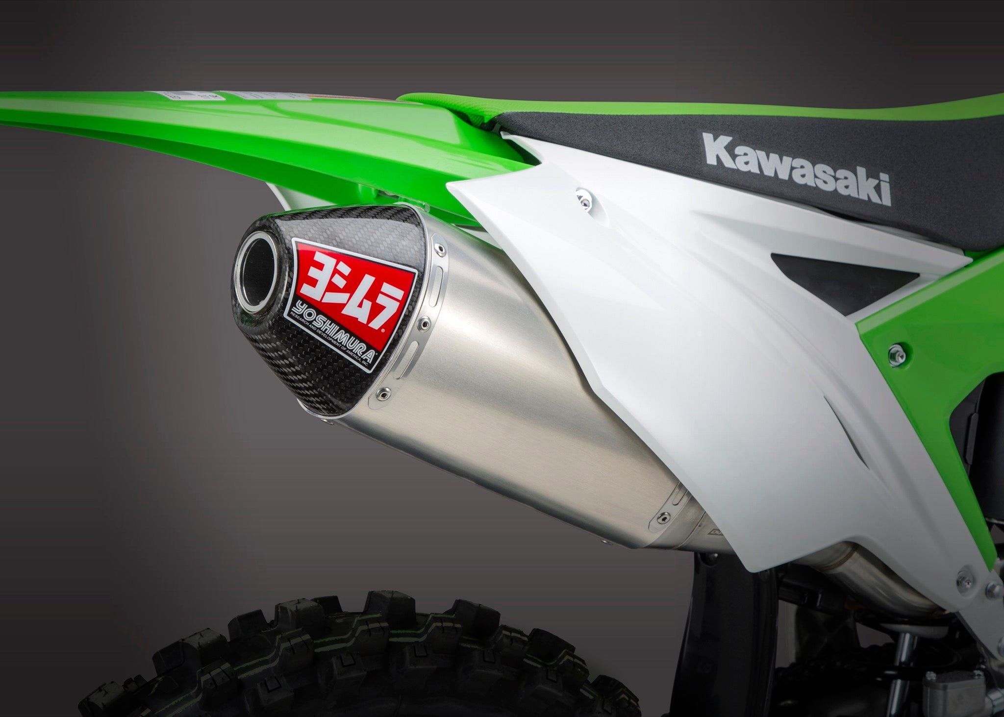 Yoshimura KX250F 2017 20 RS 4 Slip On Exhaust Aluminum Muffler