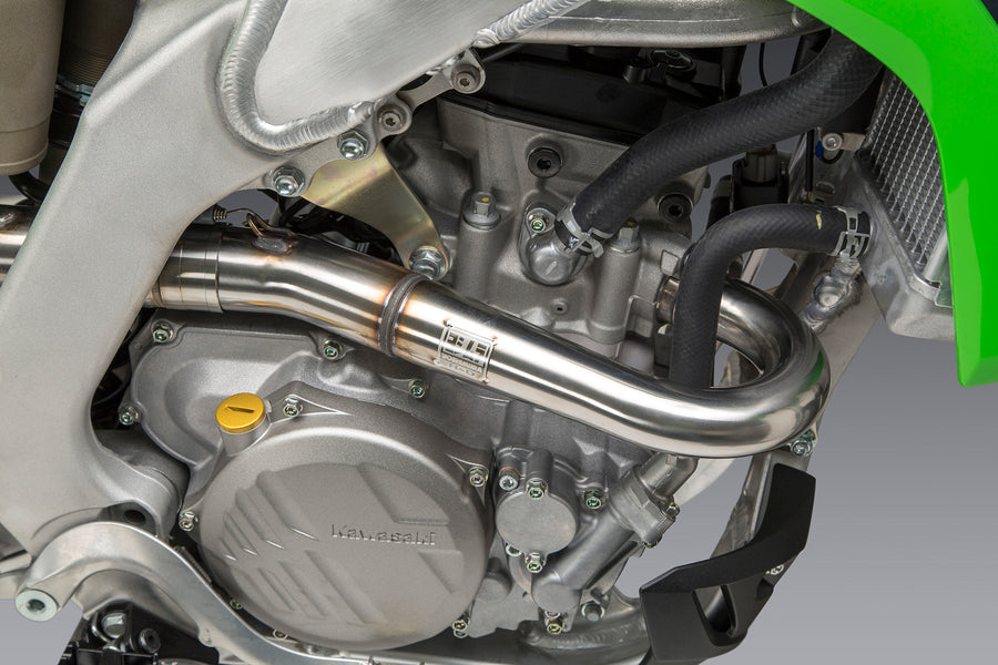 KX250/X 21-24 RS-12 Stainless Full Exhaust, w/ Aluminum Muffler
