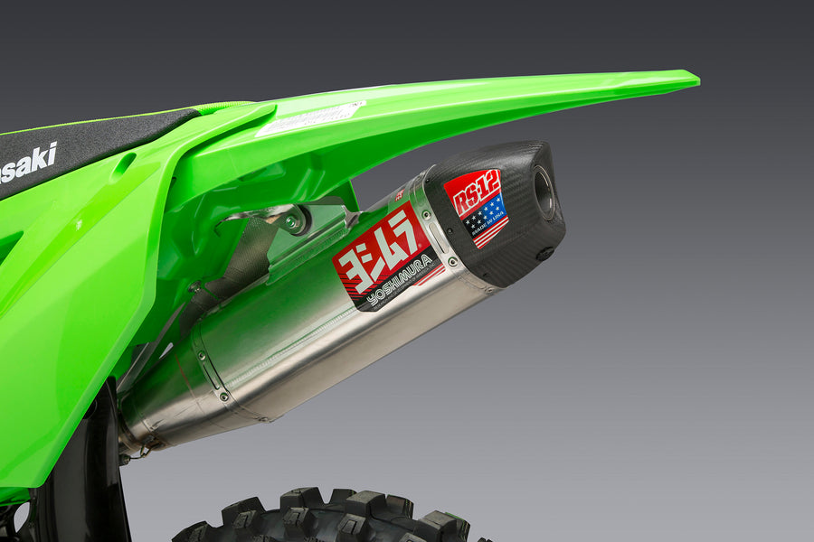 KX250/X 21-24 RS-12 Stainless Full Exhaust, w/ Aluminum Muffler