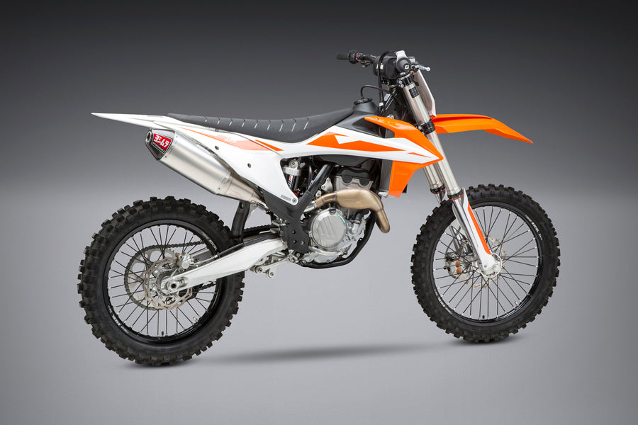 KTM/HUSQ 250/350 19-22 RS-4 Stainless Slip-On Exhaust, w/ Aluminum Muffler