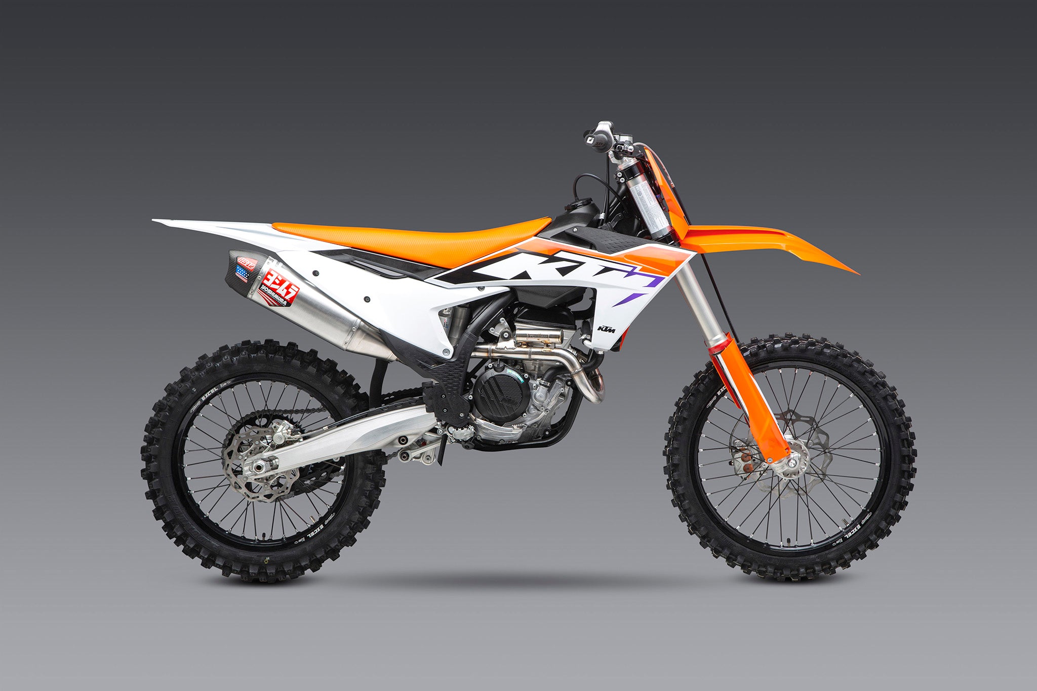 Yoshimura KTM 250 350SX F Husqvarna FC250 350 22 24 RS 12 Stainless Full Exhaust w Aluminum Muffler Yoshimura R D of America Inc