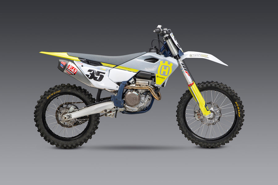 KTM 250/350SX-F / Husqvarna FC250/350 22-24 RS-12 Stainless Full Exhaust, w/ Aluminum Muffler